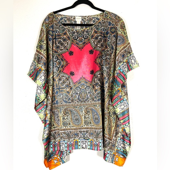 Chico’s Chloe Colorful Poncho - Picture 5 of 8